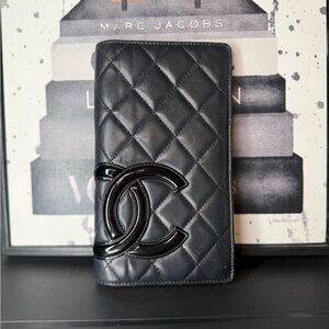 Chanel Cambon Long Wallet Pink interior